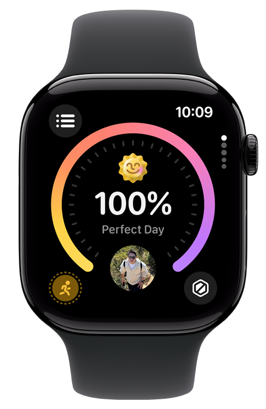 새로운 디자인 적용 전 Apple Watch의 GrowPal 앱
